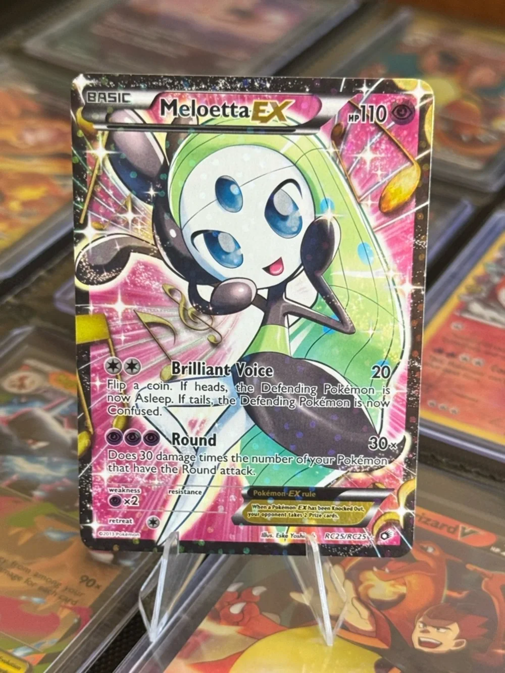 Meloetta EX Radiant Collection Holo RC25